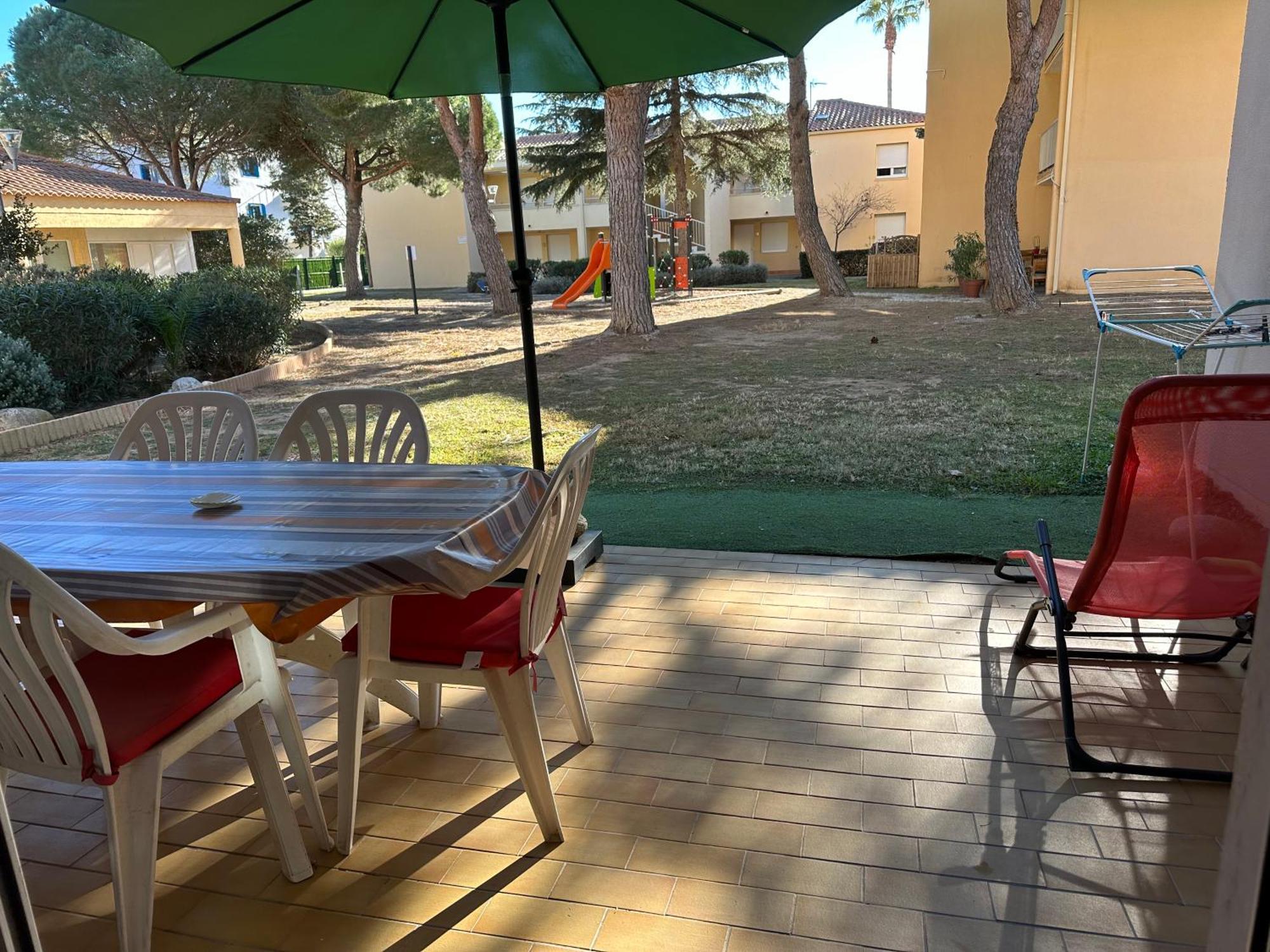 T2 Rdc A Canet En Roussillon Europa 4 Pers ,Piscine,Clim, Tennis, Parking Zewnętrze zdjęcie