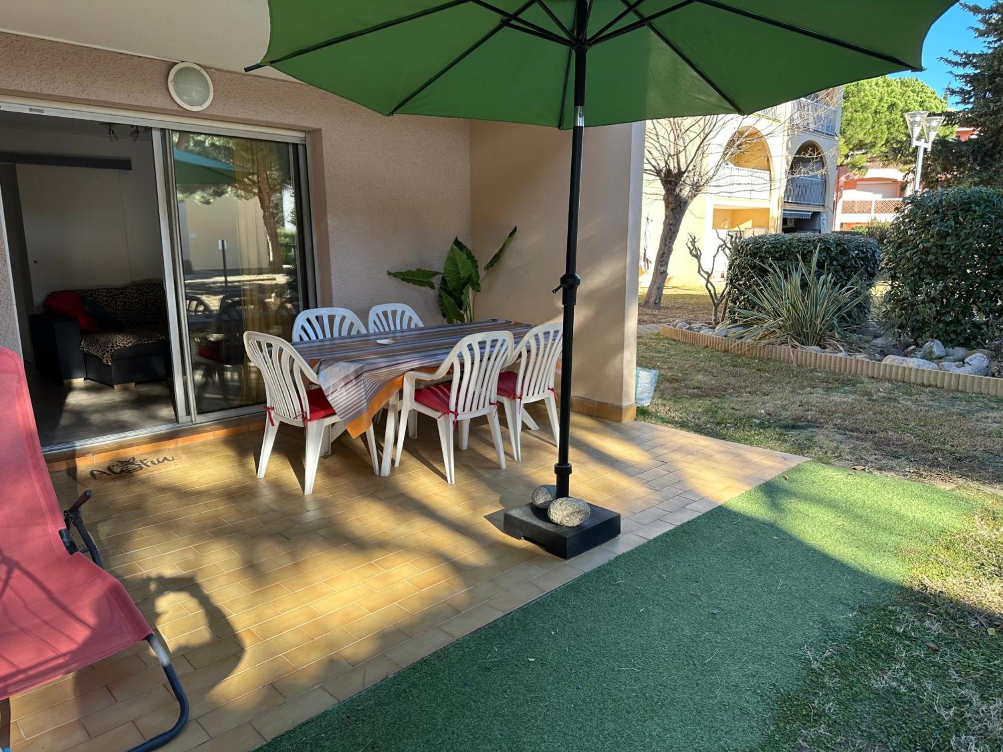 T2 Rdc A Canet En Roussillon Europa 4 Pers ,Piscine,Clim, Tennis, Parking Zewnętrze zdjęcie