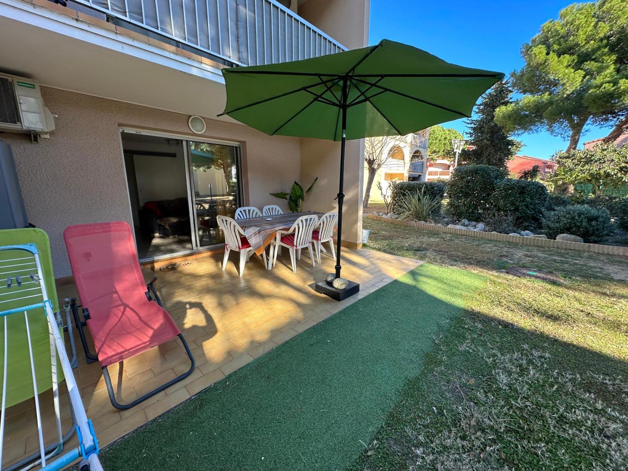 T2 Rdc A Canet En Roussillon Europa 4 Pers ,Piscine,Clim, Tennis, Parking Zewnętrze zdjęcie