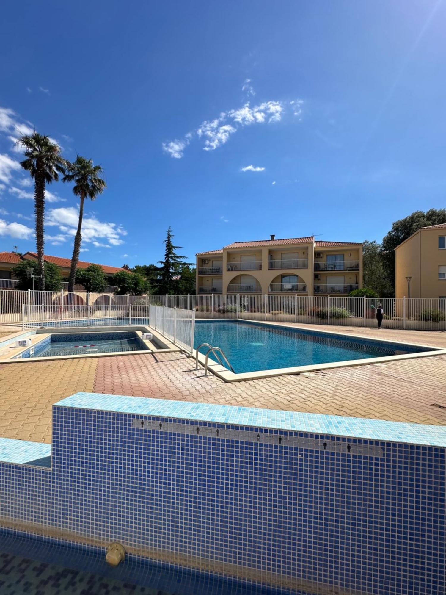 T2 Rdc A Canet En Roussillon Europa 4 Pers ,Piscine,Clim, Tennis, Parking Zewnętrze zdjęcie